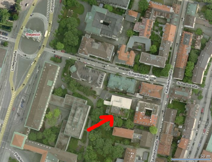 Satellitenbild der Wohnung von Gabriel und Georgia